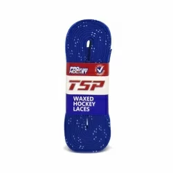 Шнурки хоккейные 274см с пропиткой TSP Hockey Laces Waxed royal