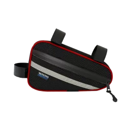 Велосумка под раму Protect 23х12.5х5см световозвращающая апплик черная