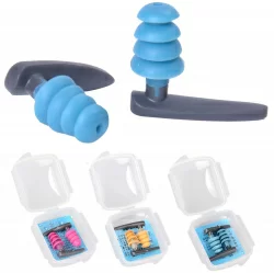 Беруши для плавания E33163 силиконовые анатомические в боксе розовый