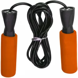 Скакалка D34414-4 с подшипником ручки неопрен оранжевый (JPB-400)