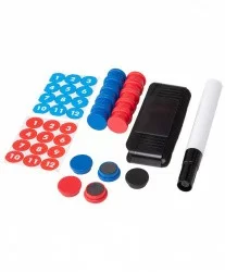 Фишки для доски Jögel JA-123, фишки, наклейки, маркер, тряпочка