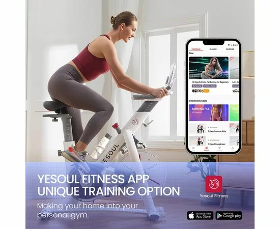  Велотренажер DFC Yesoul S3 PRO WHITE по низким ценам в Томске и Северске