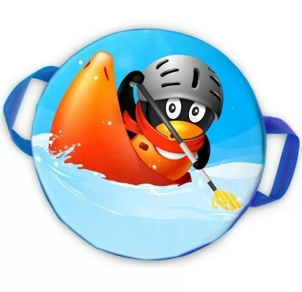  Санки-ледянки плюшка Combosport Пингвин чемпион тентовая ткань d-40см по низким ценам в Томске и Северске