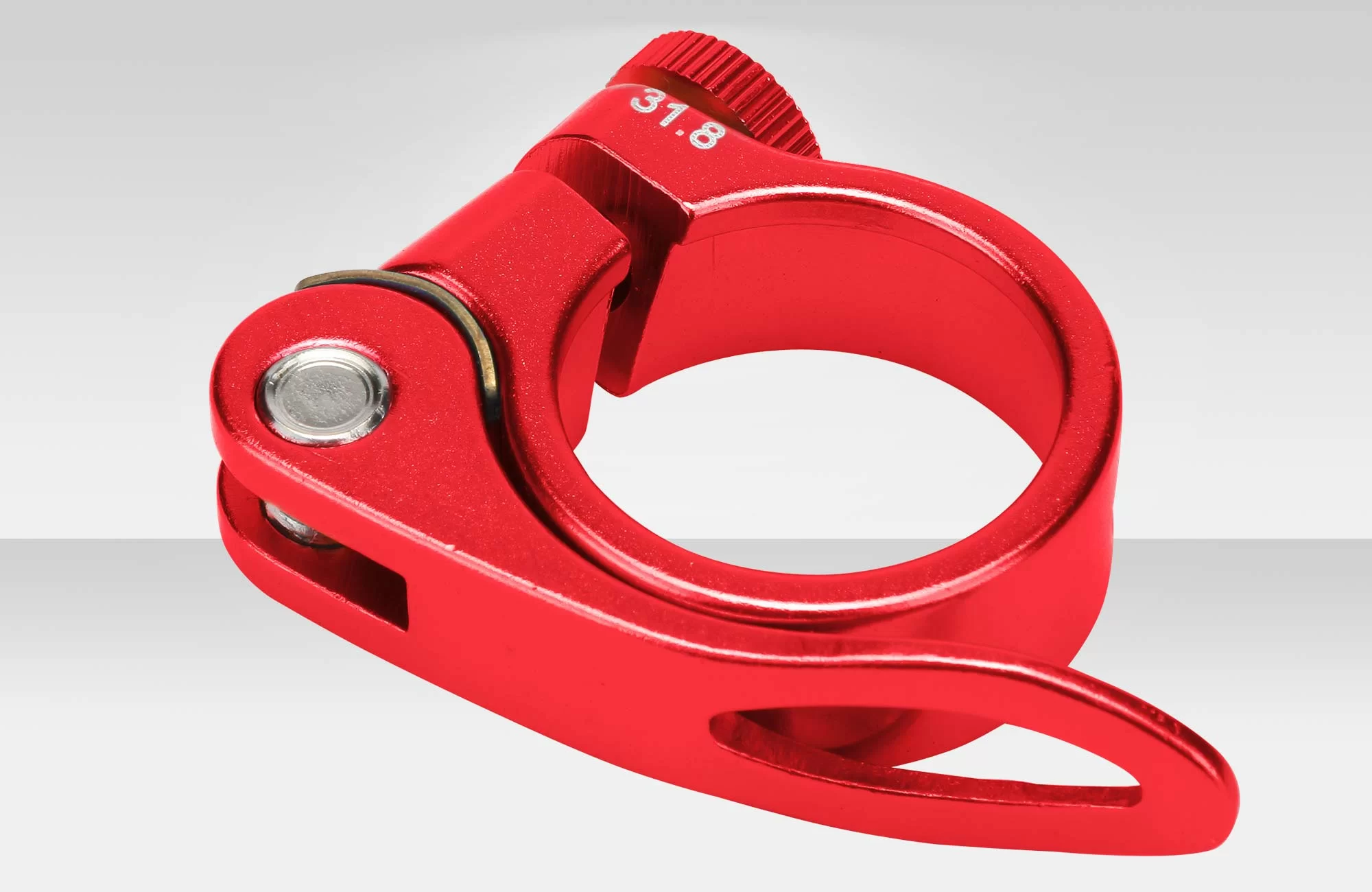  Зажим подседельной трубы 31,8мм BLF-Z1 эксцентрик алюминиевый красный по низким ценам в Томске и Северске