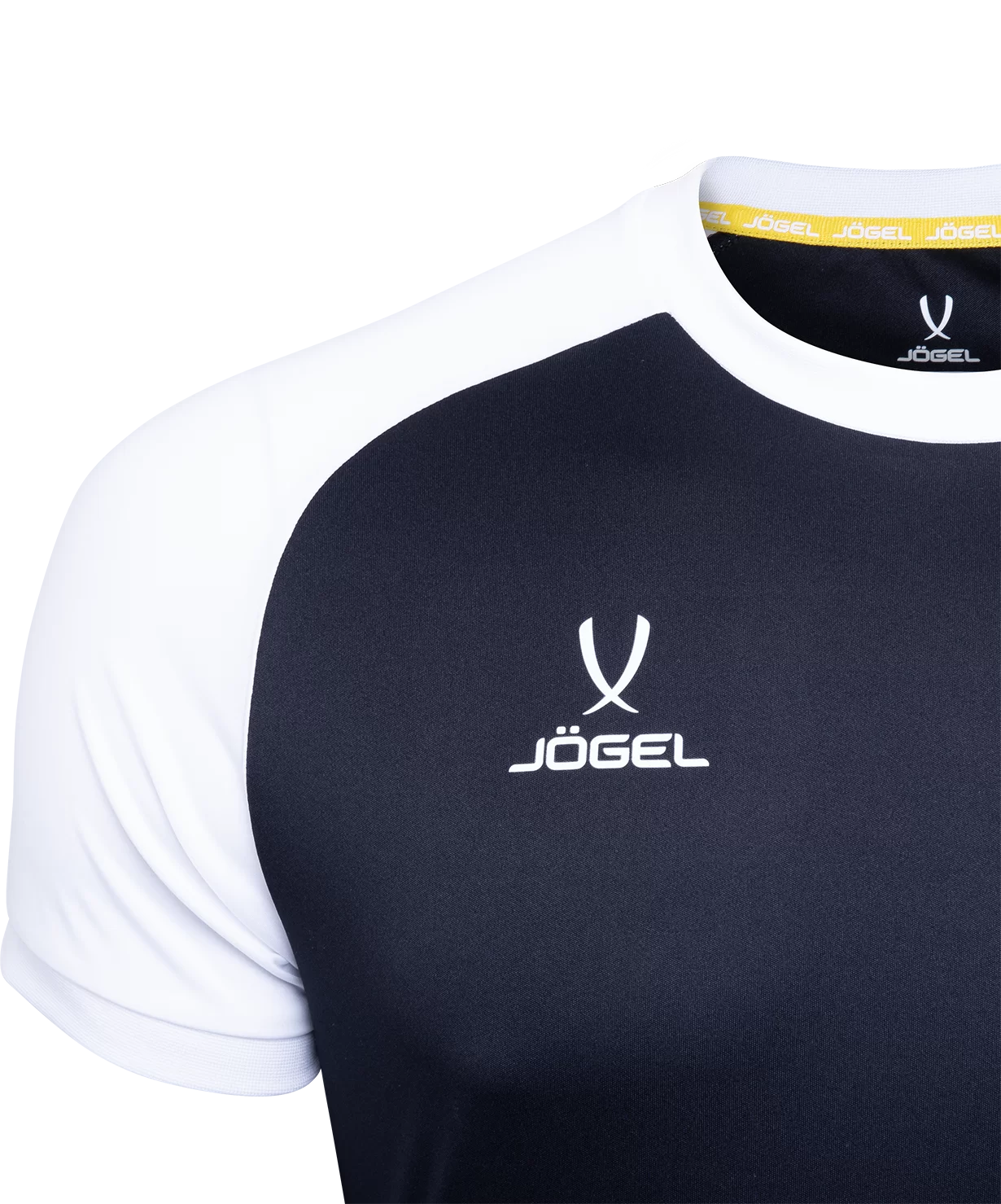  Футболка игровая JOGEL CAMP Reglan Jersey, черный/белый, детский по низким ценам в Томске и Северске