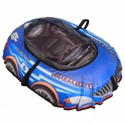 Санки-ватрушка Combosport Машинка 10 овальная 116*82см синяя