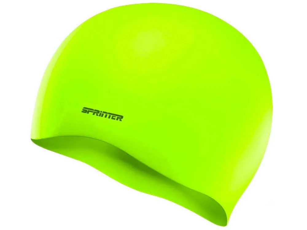  Шапочка для плавания Sprinter однотонная: SH (салатовый) по низким ценам в Томске и Северске