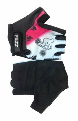 Перчатки Bike детские лайкра бело-розовые р.4/S (для 2-4лет)