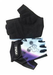 Перчатки Bike детские лайкра бело-голубые р.8/L (для 6-8лет)