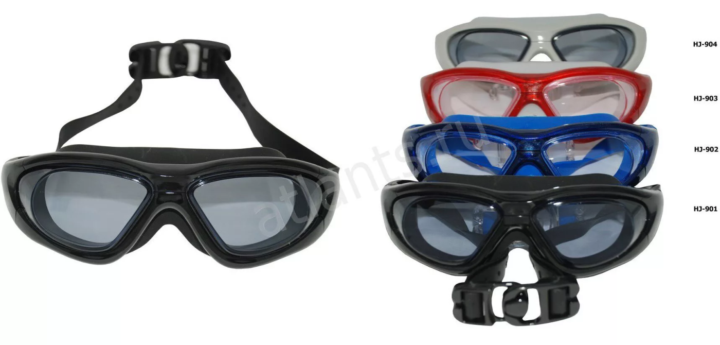  Очки-маска для плавания Fox HJ-904 серебряный УЦЕНКА по низким ценам в Томске и Северске