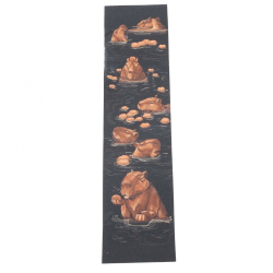 Шкурка для самоката Kapibara 153х610 мм black