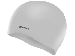 Шапочка для плавания Sprinter однотонная: SH (серебро)
