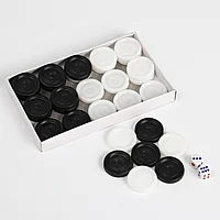 Набор фишек и кубиков для нард малые