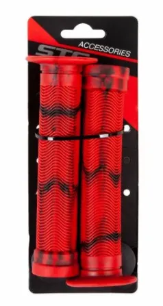  Грипсы STG 150 мм черн/красные по низким ценам в Томске и Северске