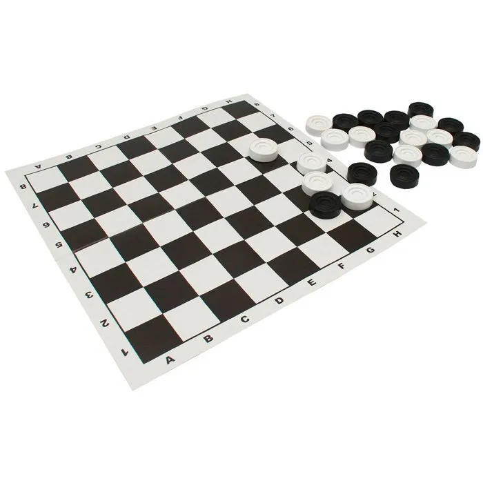  Шашки пластик Н045 с виниловой доской по низким ценам в Томске и Северске