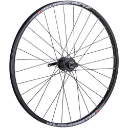 Колесо 27,5" заднее(без резины), двустенный алюм.обод 32 отв., пром.подшибн., алюм., втулка STG B10