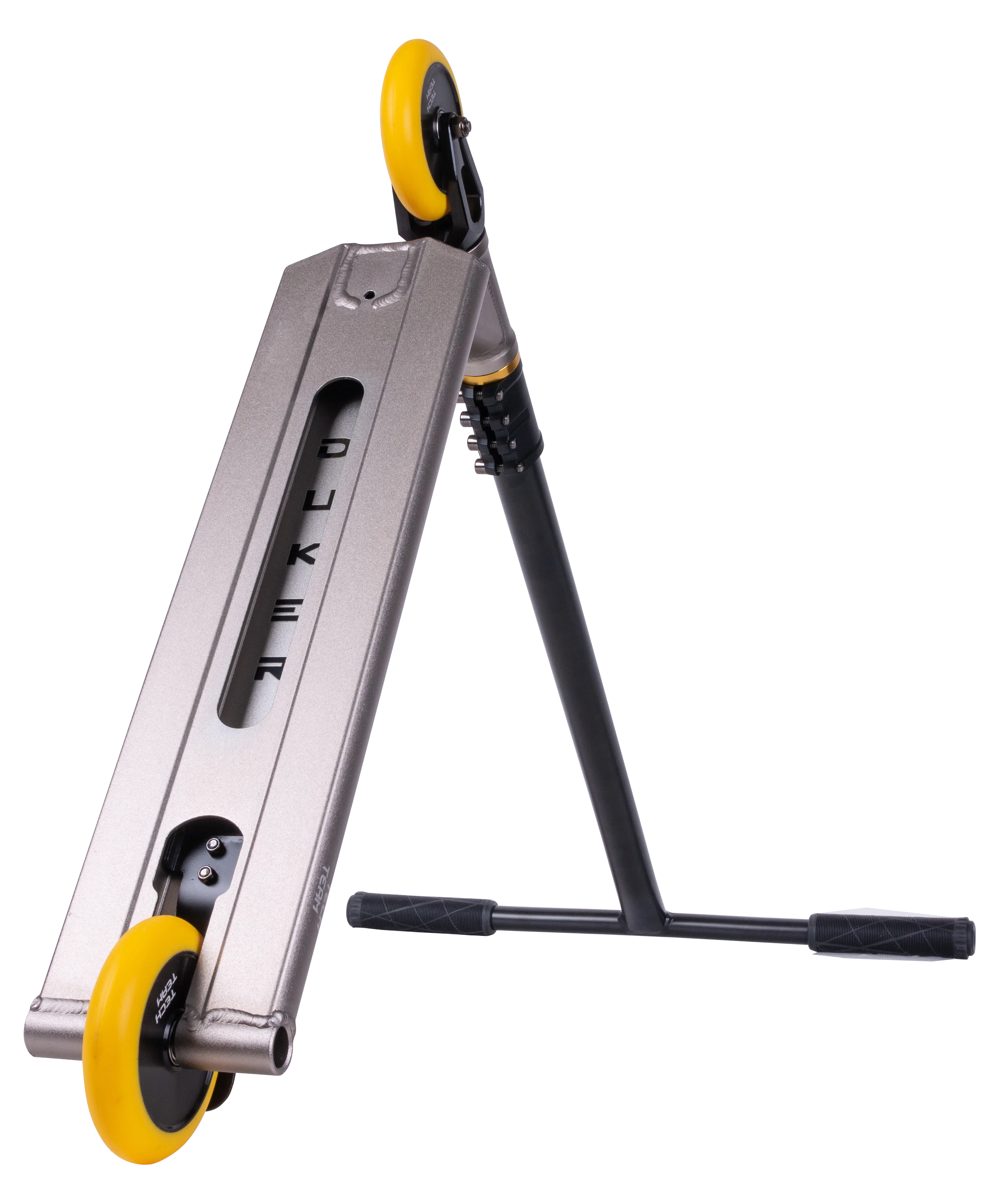  Самокат TechTeam Duker 4.0 трюковой grey/yellow по низким ценам в Томске и Северске