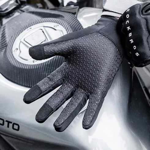  Перчатки Rockbros длинные пальцы, флисовые, черные по низким ценам в Томске и Северске