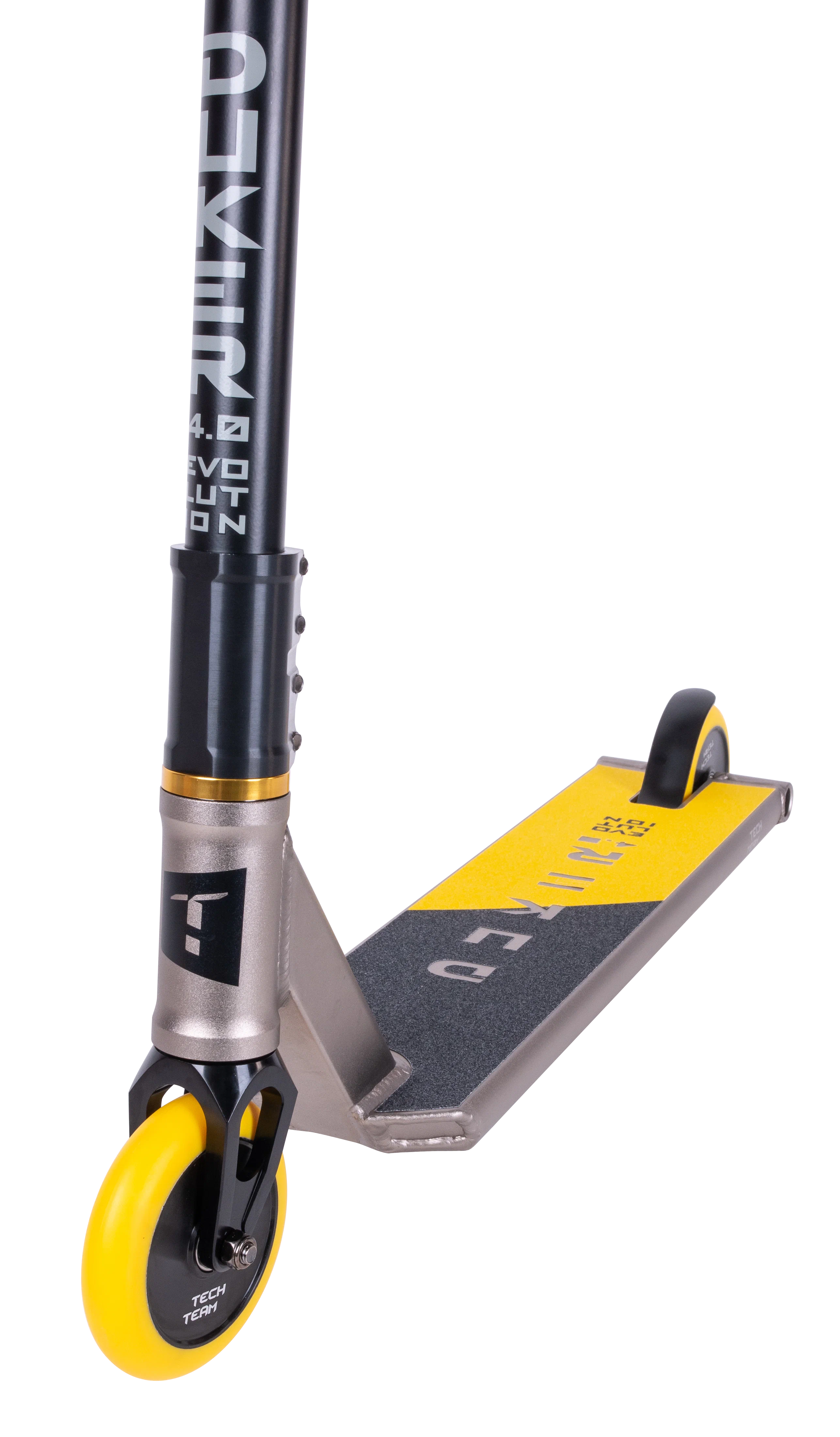  Самокат TechTeam Duker 4.0 трюковой grey/yellow по низким ценам в Томске и Северске