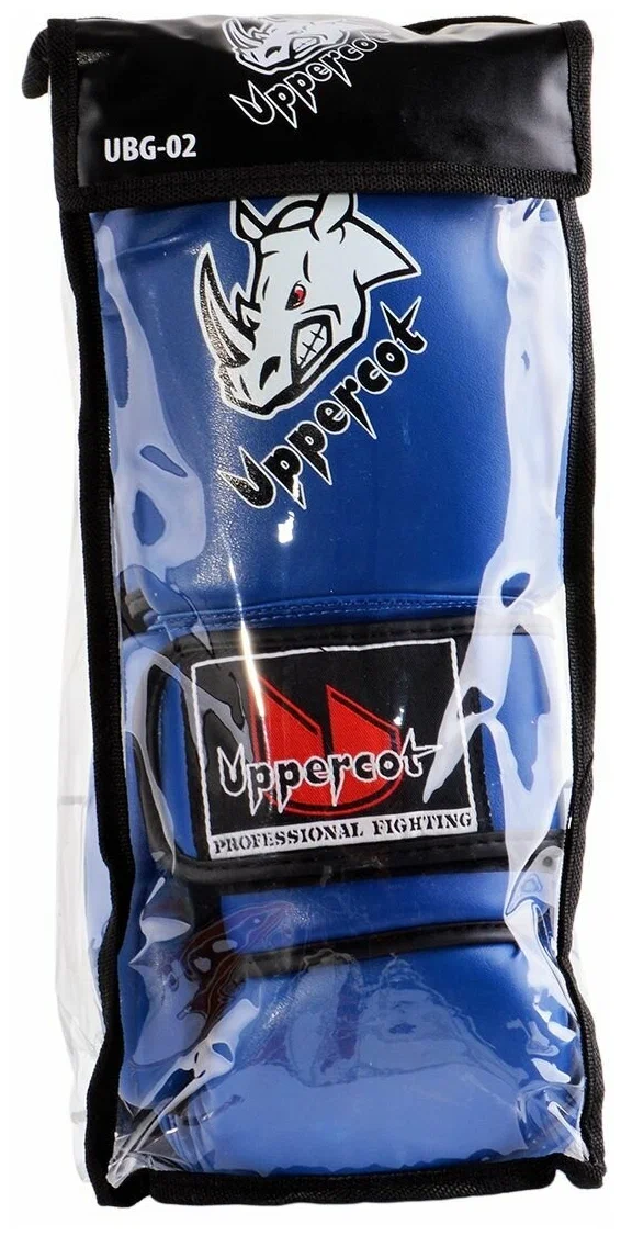  Перчатки боксерские Uppercot UBG-02 DX синий по низким ценам в Томске и Северске