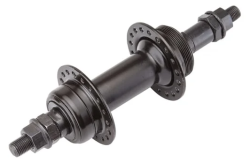 Втулка задняя MY-319R 28H гайки под трещ. 5-7 ск. стальн. чёрный