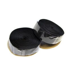 Лента на руль Velo Kork 2х1600мм корковая/гель+крепеж+заглушки на руль, черная