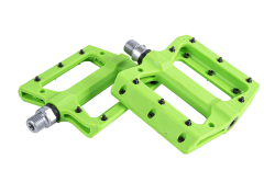 Педали N-5 нейлон со съемными шипами подш. пром. 9/16" 357 гр. green